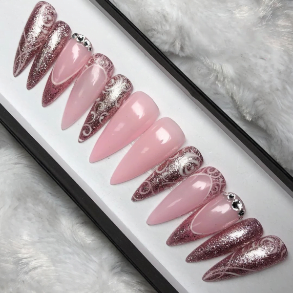 Clear Stiletto Gel X Nail Tips
