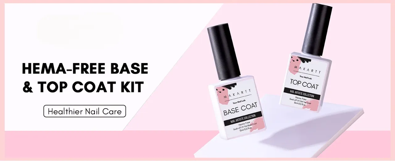 Hema-Free Gel Base & Top Coat Duo (2 x 15ml)