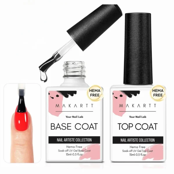 Hema-Free Gel Base & Top Coat Duo (2 x 15ml)