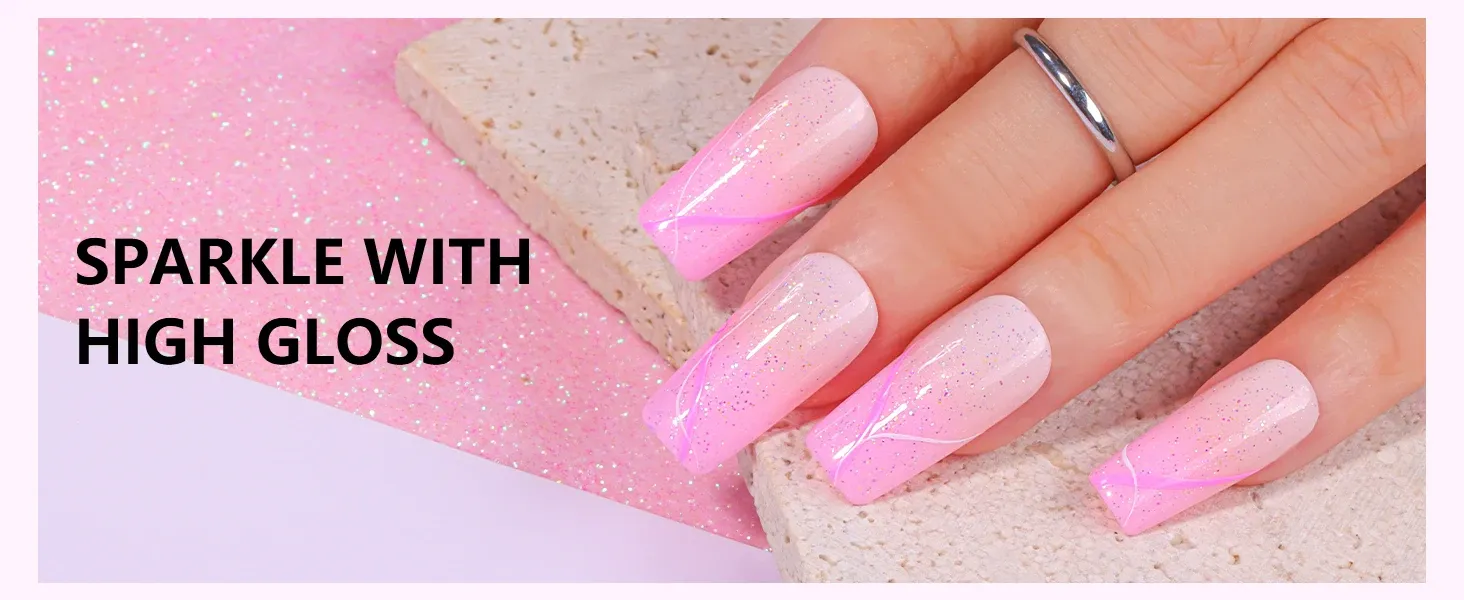 Holographic Glitter Gel Top Coat (15ml)