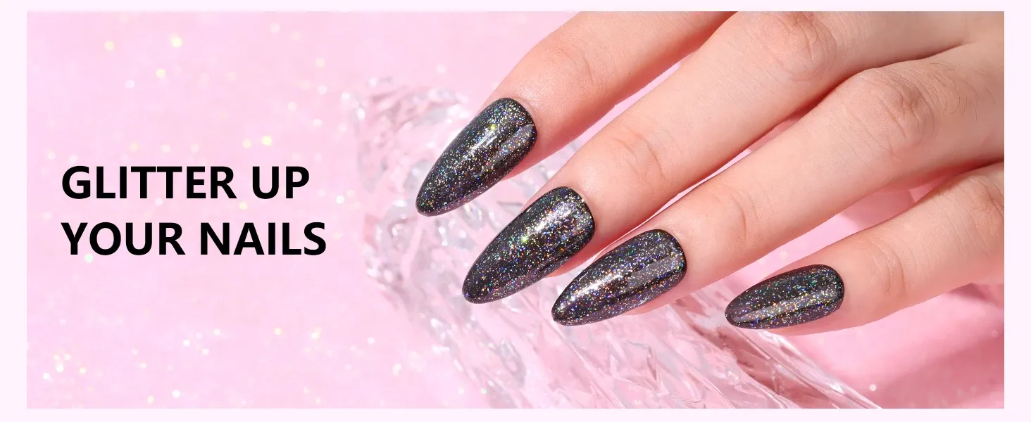 Holographic Glitter Gel Top Coat (15ml)