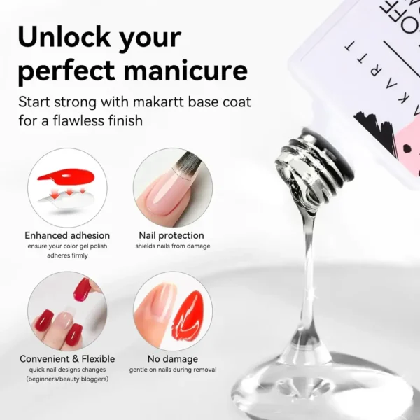 Peel-Off Gel Base Coat (15ml)