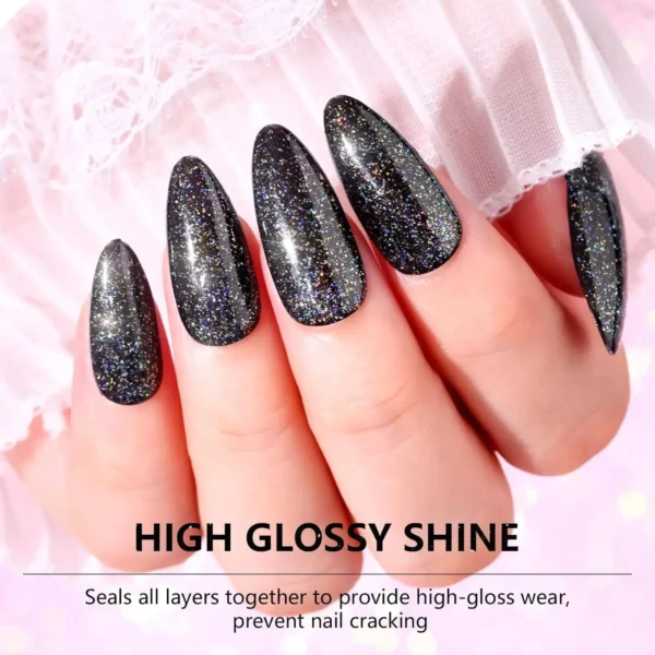 Holographic Glitter Gel Top Coat (15ml)