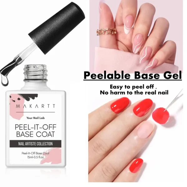 Peel-Off Gel Base Coat (15ml)