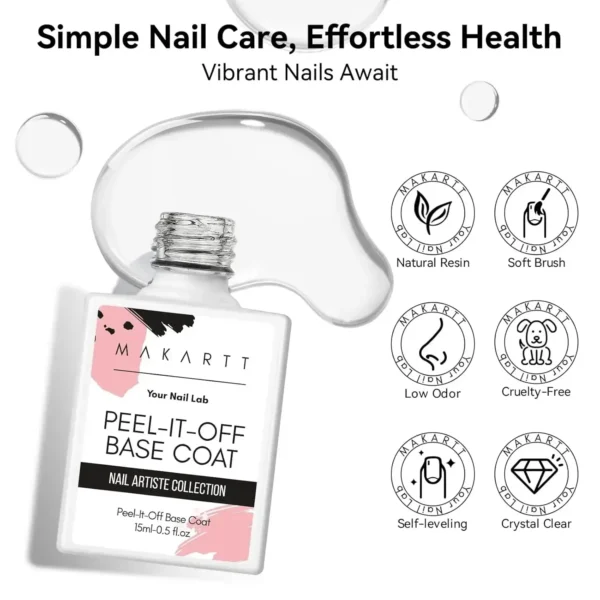 Peel-Off Gel Base Coat (15ml)