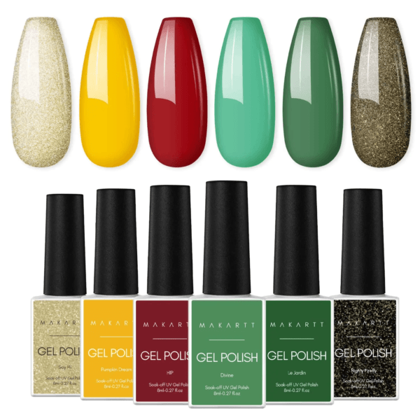 6-Color All-Seasons Gel Polish Kit