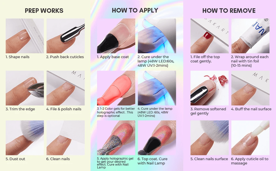 Classic Black & White Gel Polish Set (15ml)