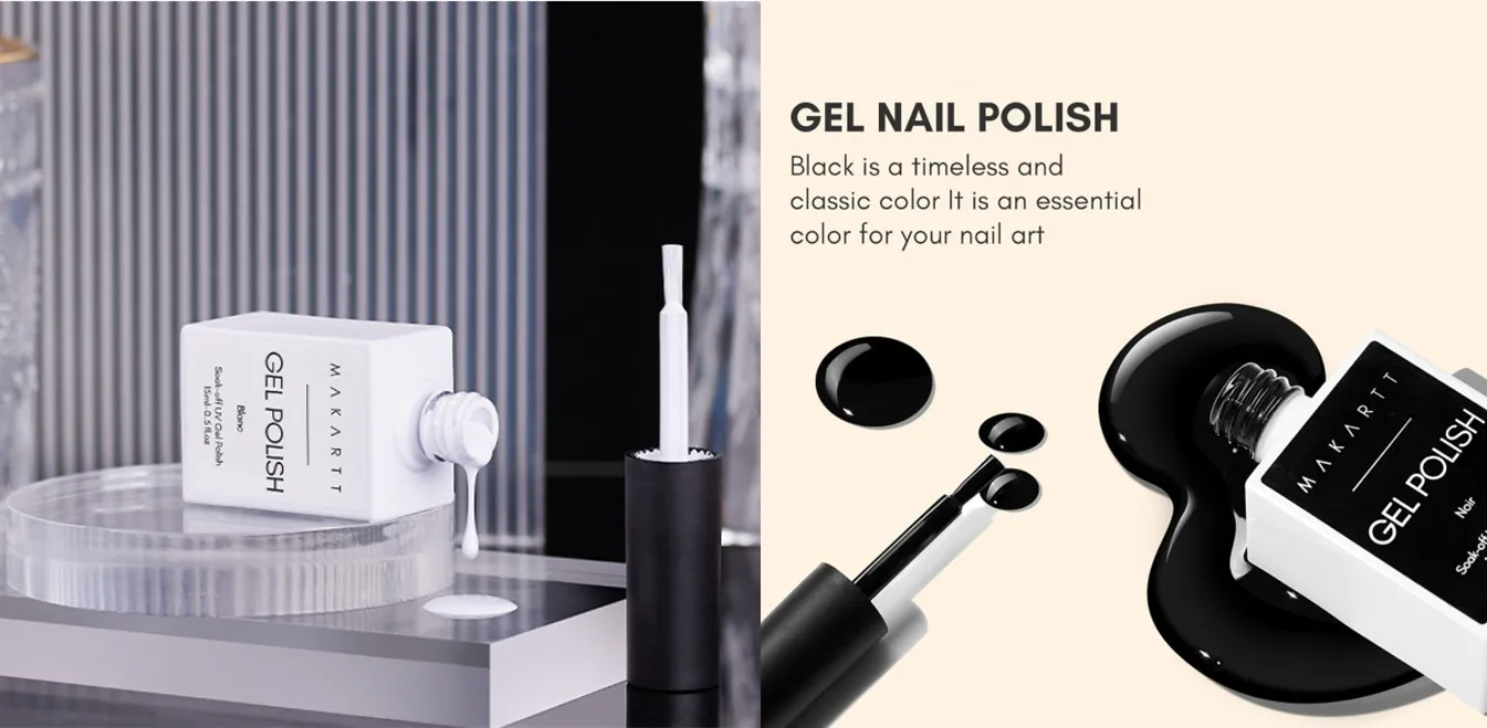 White Gel Nail Polish (Soak-Off, UV/LED Cure)