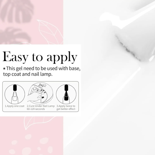 White Gel Nail Polish (Soak-Off, UV/LED Cure)