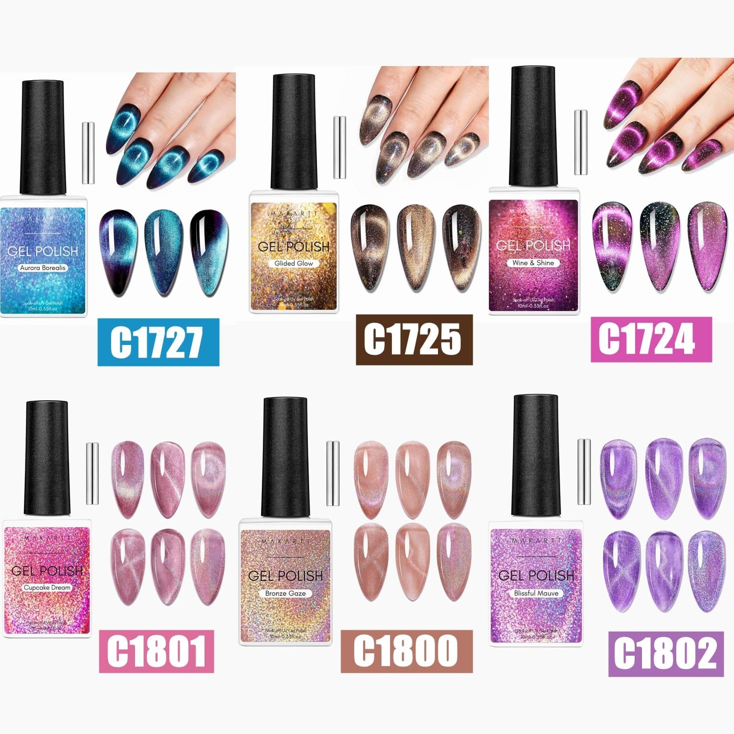 Silver Galaxy Cat Eye Gel (10ml)