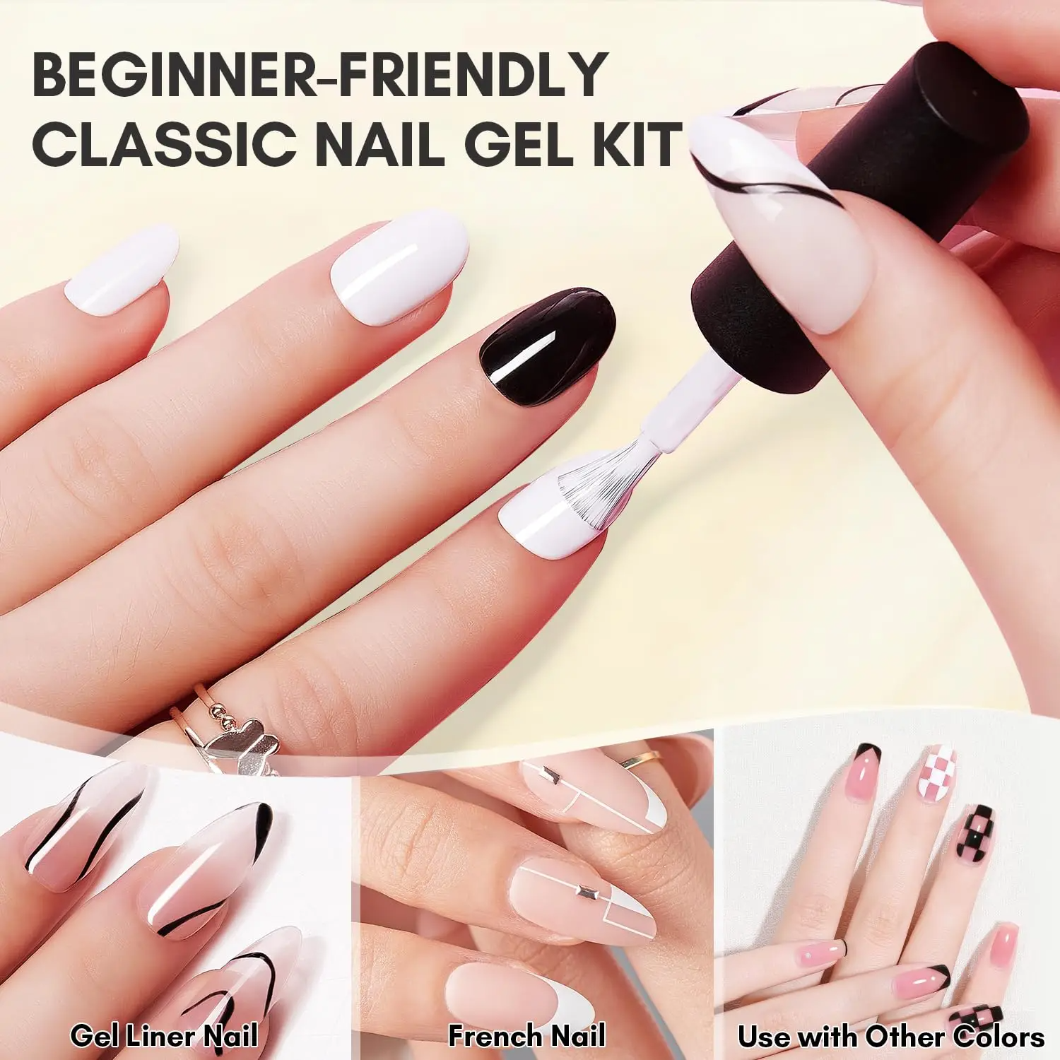 Metallic Glitter Nail Art Liner Set