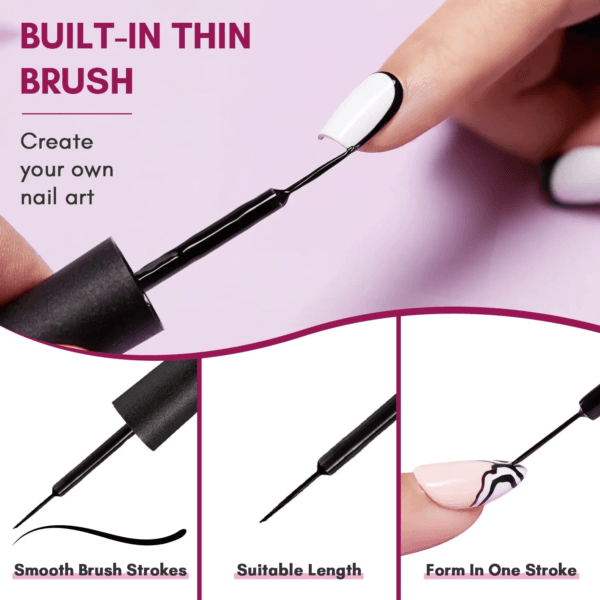 French Tip Liner Gel Set (2 x 8ml)