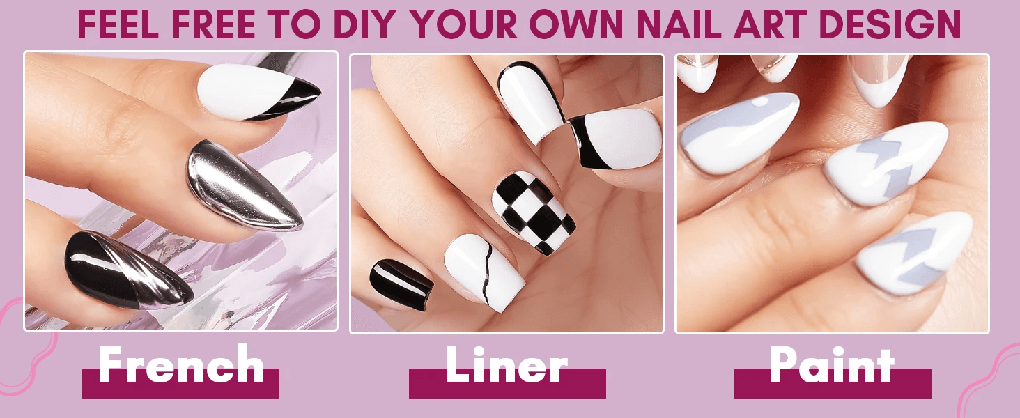 French Tip Liner Gel Set (2 x 8ml)