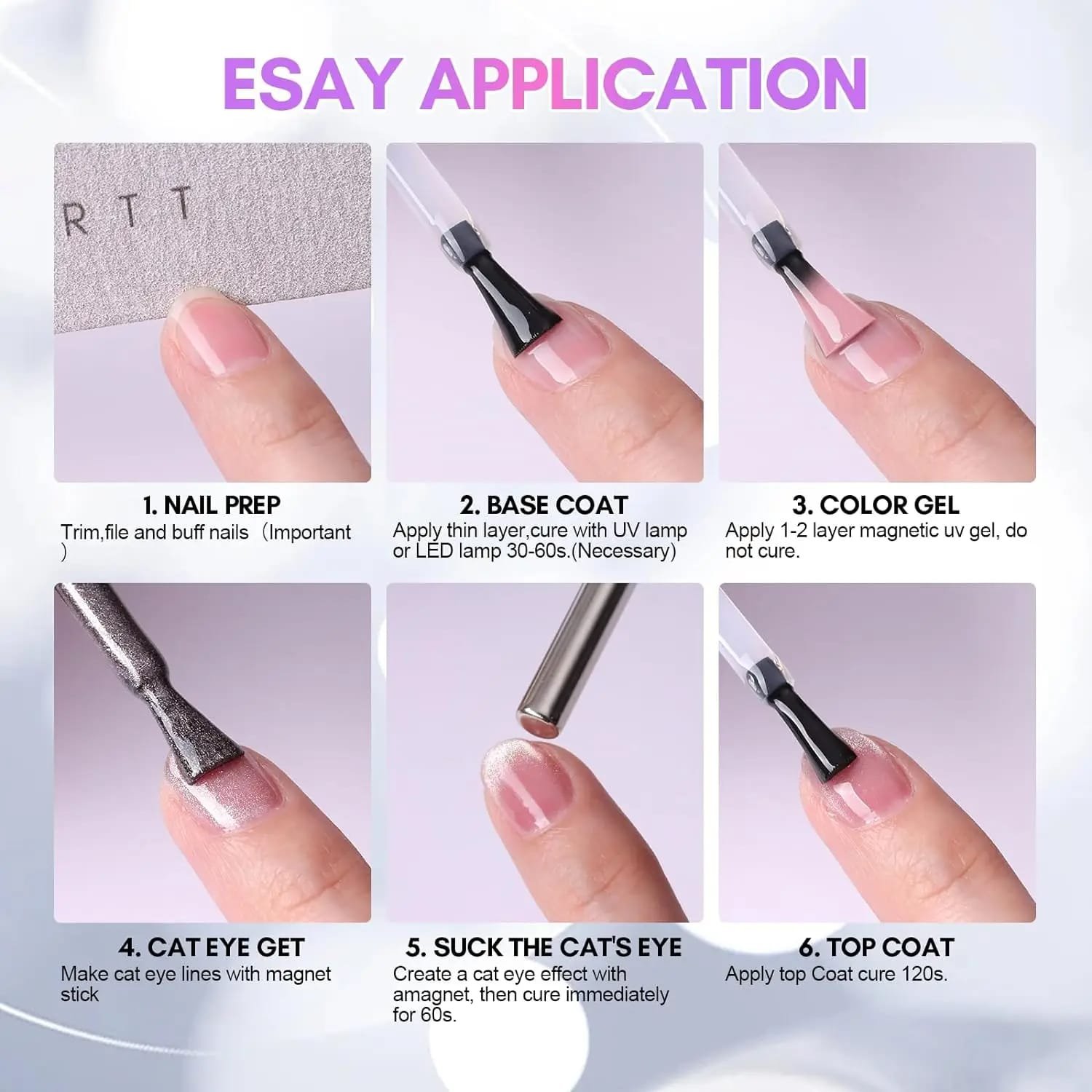 Silver Galaxy Cat Eye Gel (10ml)