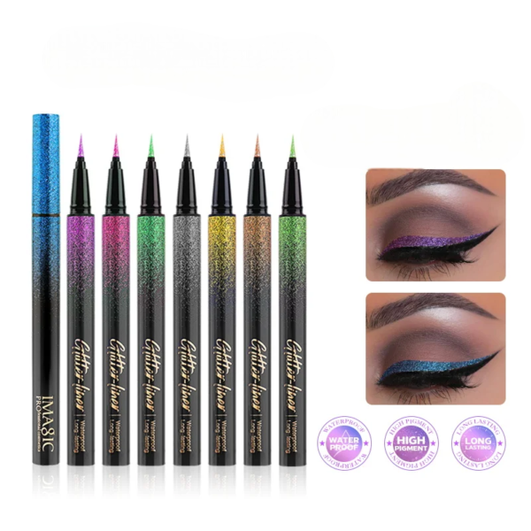 8-Color Glitter Waterproof Eyeliner