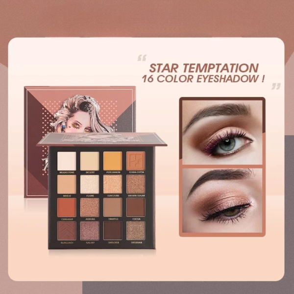 16-Color Luxury Eyeshadow Palette