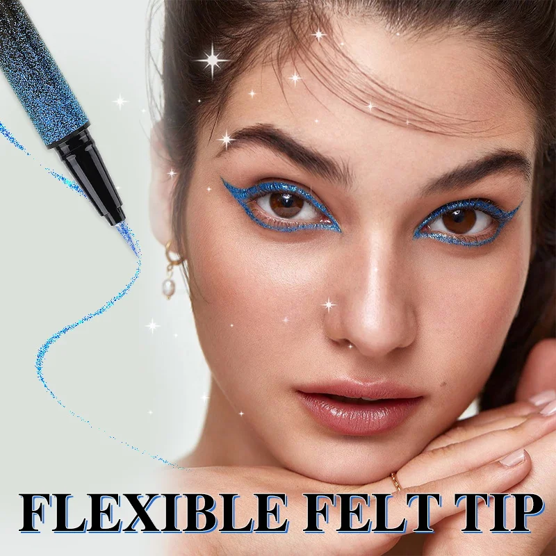 8-Color Glitter Waterproof Eyeliner