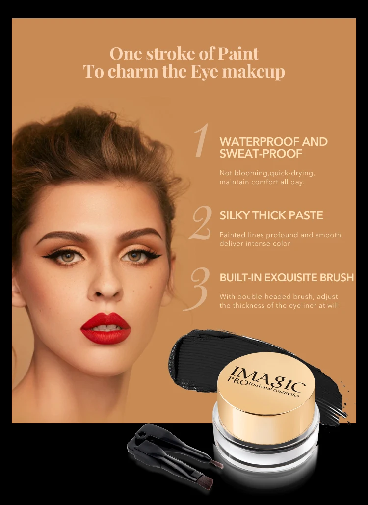 3-Color Professional Eyeliner Cream