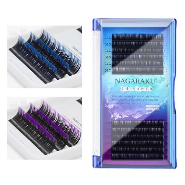 0.07 mm Ombre Color Eyelashes Set