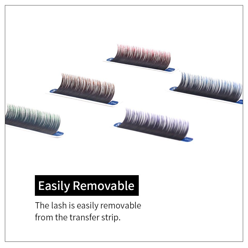 0.07 / 0.10 mm Ombre Color Silky Eyelashes Set