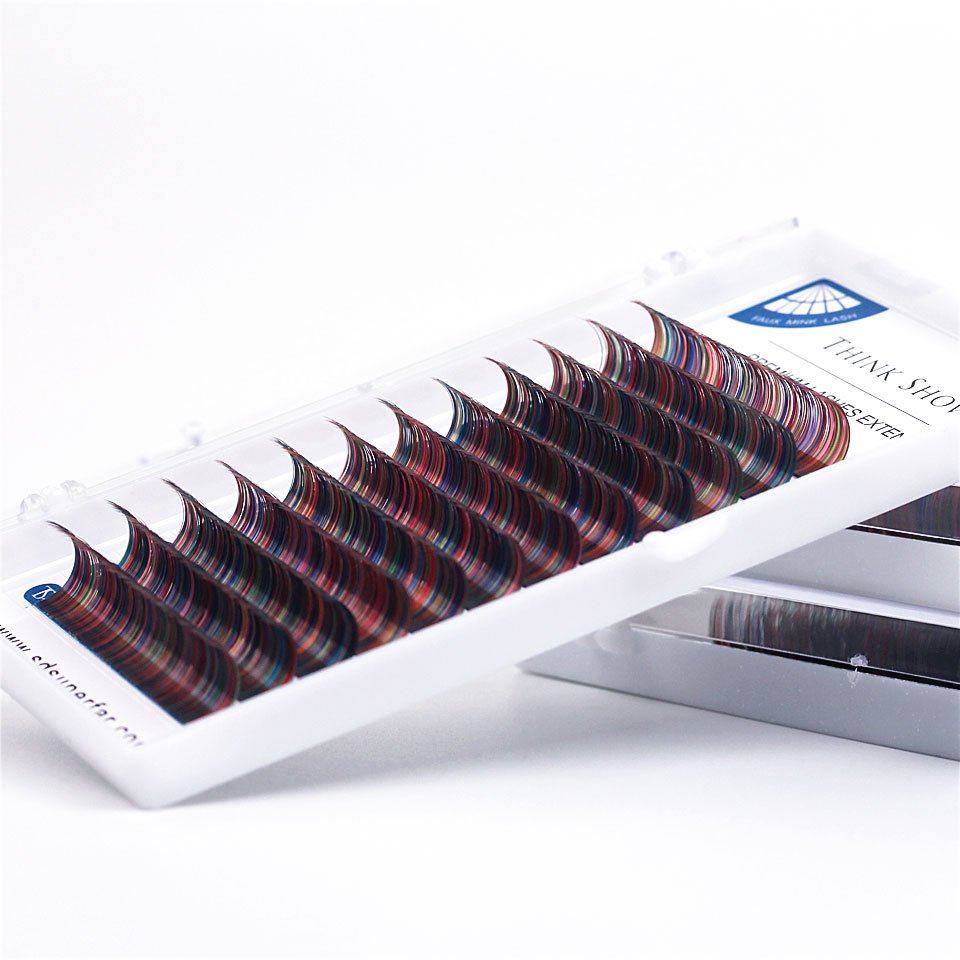 0.07 / 0.10 mm Ombre Color Silky Eyelashes Set