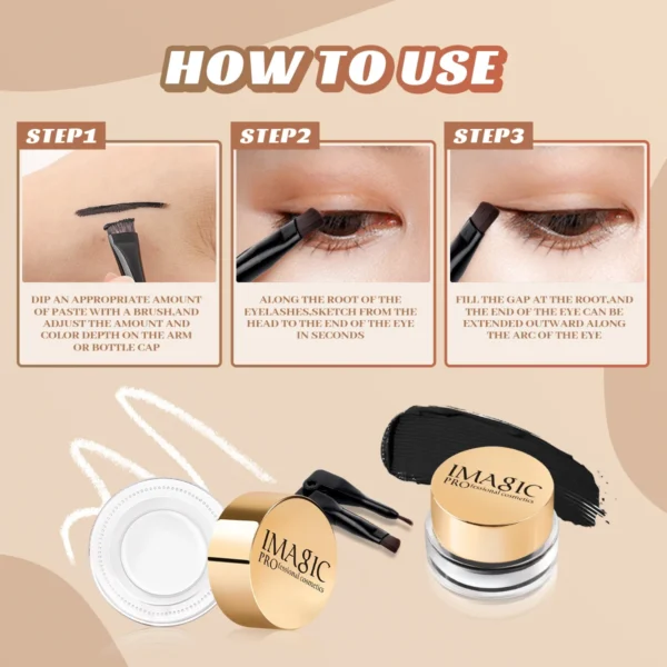 3-Color Professional Eyeliner Cream