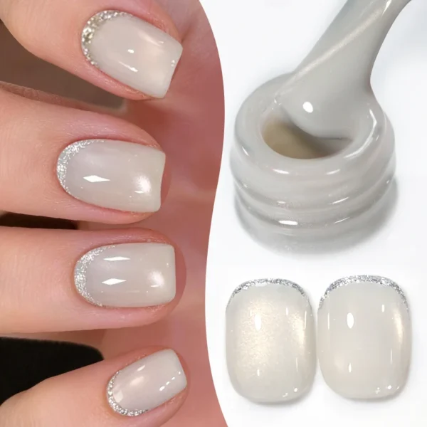 Rosy White Moonlight Cat Eye Gel