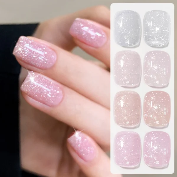 Glitter Gel Polish – Reflective Silver