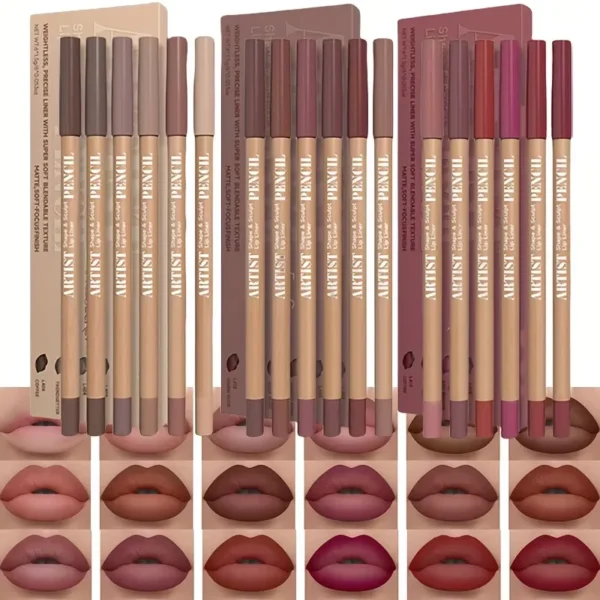6pc Velvet Matte Lip Liner Set