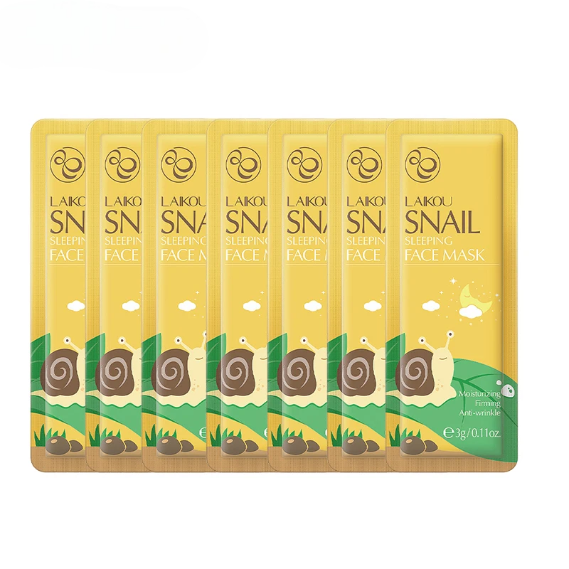 Snail Sleeping Mask – Hydrating 7pcs Snail Sleeping Mask – Hydrating 7pcs