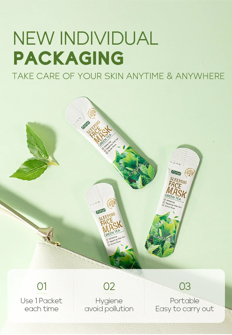 Sleeping Face Mask – Green Tea 10pcs
