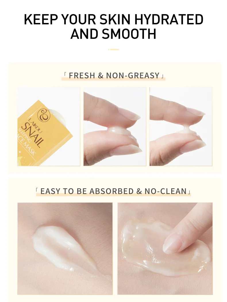 Snail Sleeping Mask – Hydrating 7pcs