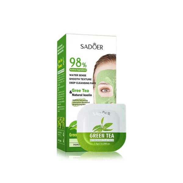 Green Tea Mud Mask – Purifying 8pcs - Image 6