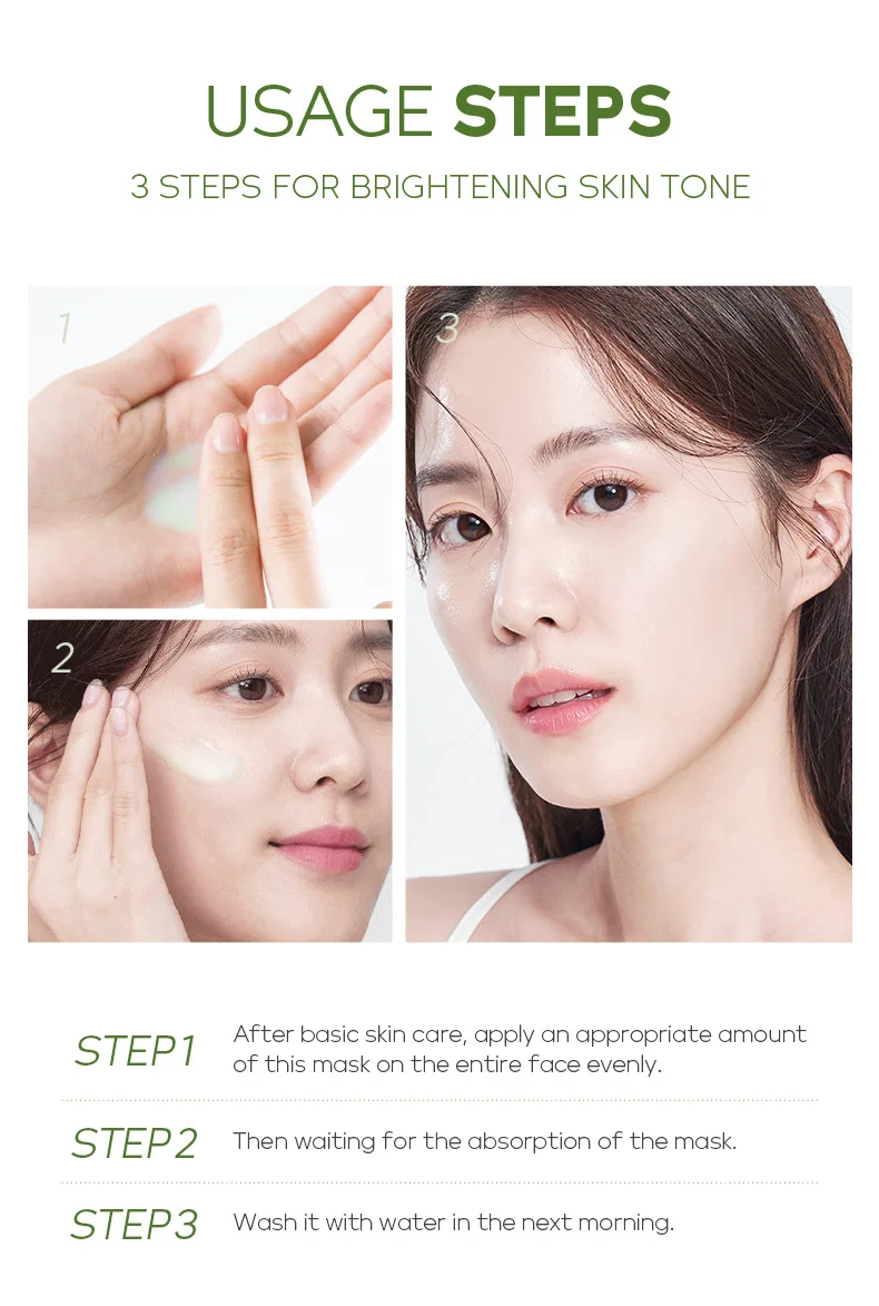 Sleeping Face Mask – Green Tea 10pcs