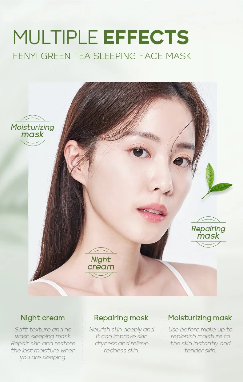 Sleeping Face Mask – Green Tea 10pcs