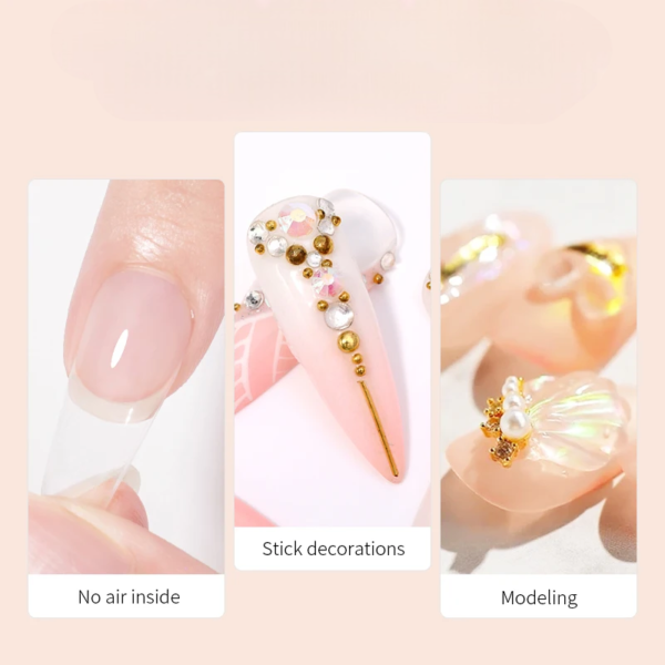 Gel Nail Glue – Clear UV Tip Adhesive - Image 6