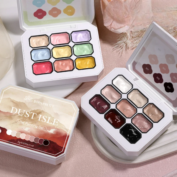 9-Color Pat Painting Gel Art Set - Image 2