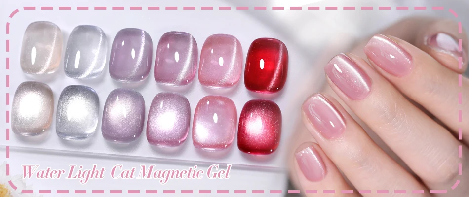 Rosy White Moonlight Cat Eye Gel