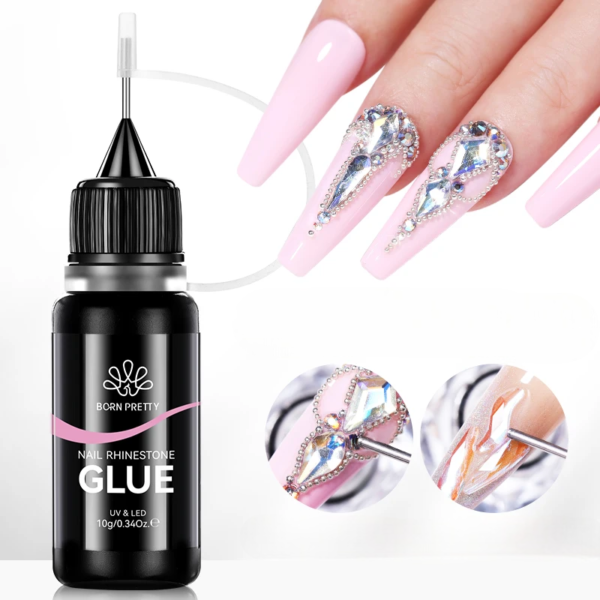 Rhinestone Glue – Clear Nail Gel 10g - Image 2