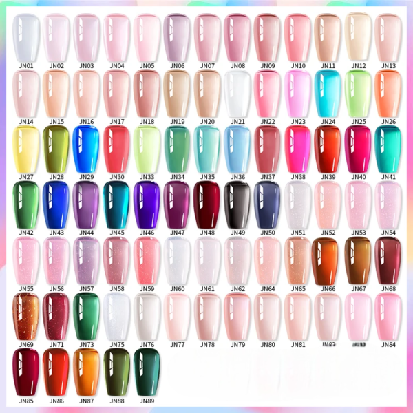 Jelly Gel Nail Polish – 50 Colour Nude - Image 2