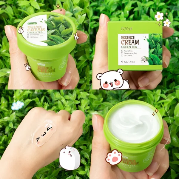 Green Tea Face Cream – Centella 40g Green Tea Face Cream – Centella 40g - Image 2