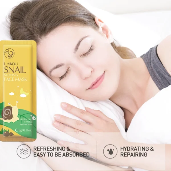 Alternative view of Snail Sleeping Mask – Hydrating 7pcs