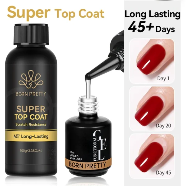 Gel Top Coat – 6-in-1 Long Lasting 100g Gel Top Coat – 6-in-1 Long Lasting 100g - Image 3