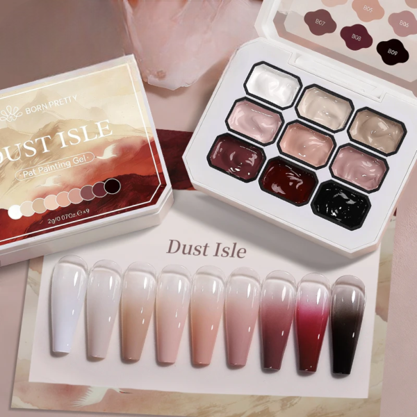 9-Color Pat Painting Gel Art Set - Image 3