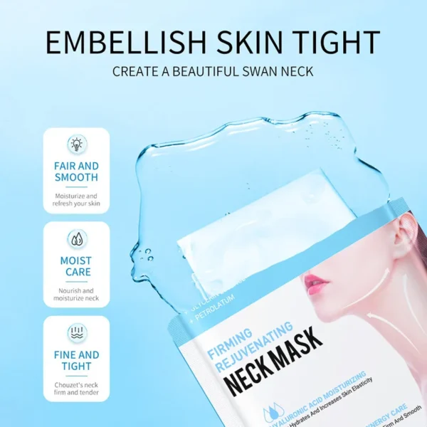 Neck Mask – Hyaluronic Acid Collagen 10pcs - Image 3