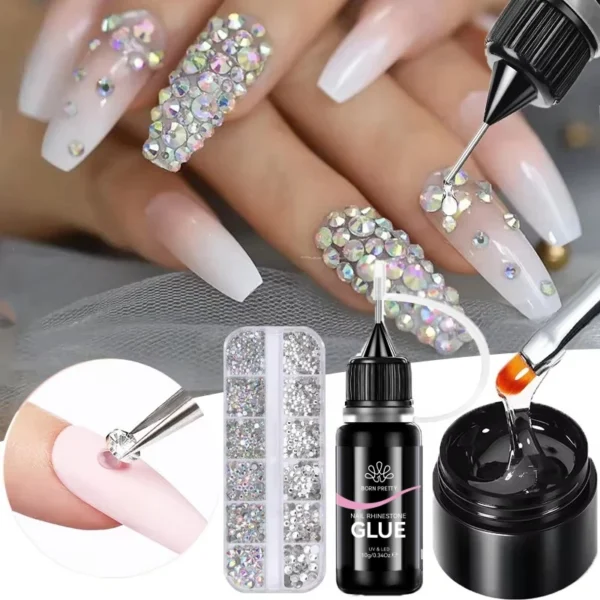 Rhinestone Glue – Clear Nail Gel 10g - Image 3