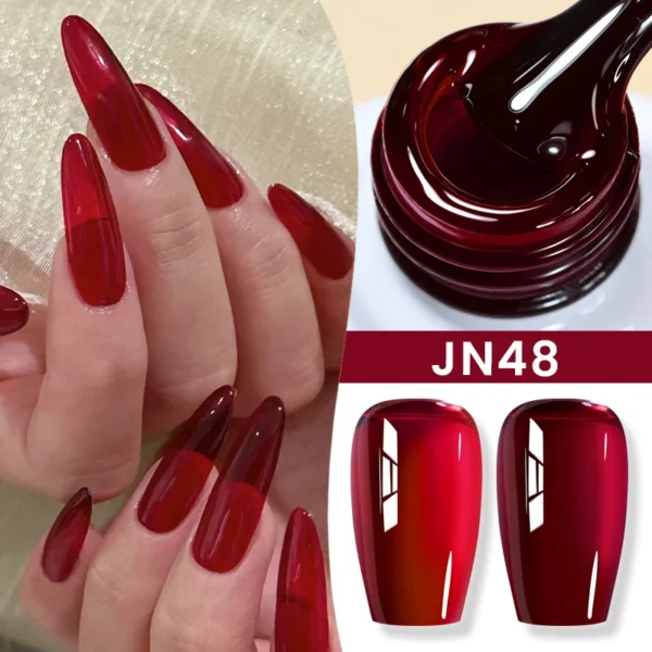 Jelly Gel Nail Polish – 50 Colour Nude - Image 3