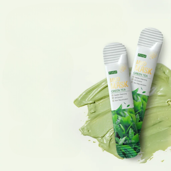 Green Tea Mud Mask – Travel Size 5pcs - Image 3