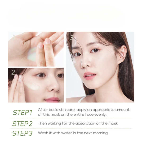 Sleeping Face Mask – Green Tea 10pcs Sleeping Face Mask – Green Tea 10pcs - Image 3