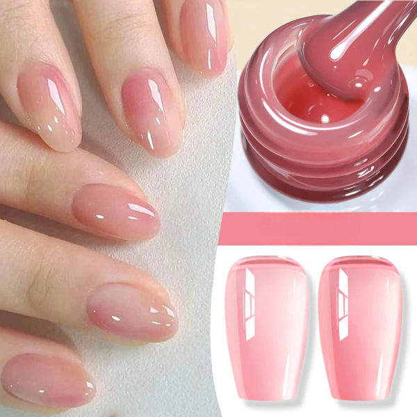 Nude Gel Nail Polish – Jelly Syrup - Image 4